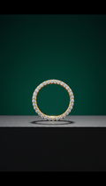 Classic Gold Pave Diamond Band
